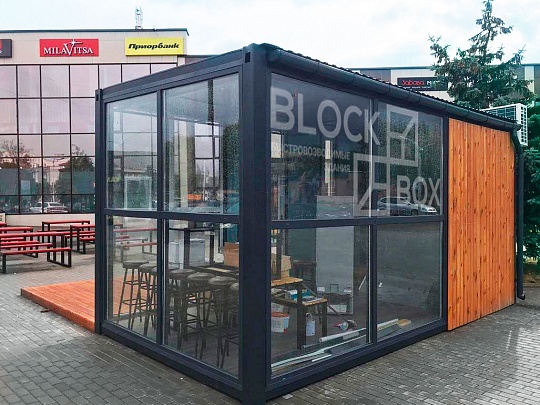 Здание кафе Food Box с панорамным остеклением - дополнительное фото 2