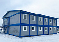 Двухэтажный административно-бытовой комплекс из 24 блок-контейнеров - миниатюра